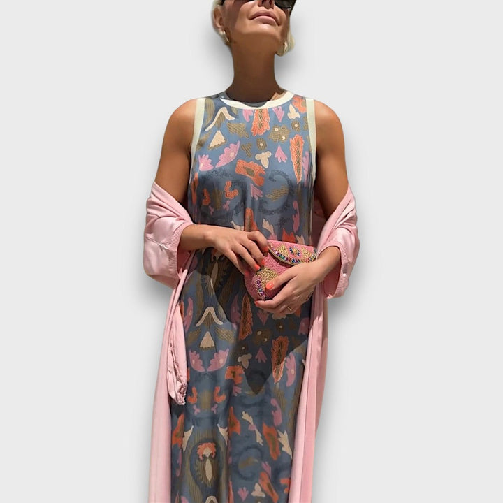 Elveria – Maxi abito con cardigan