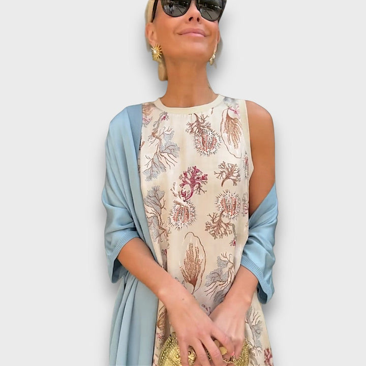 Elveria – Maxi abito con cardigan